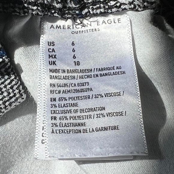 High-waisted houndstooth plaid shorts - Picture 5 of 5